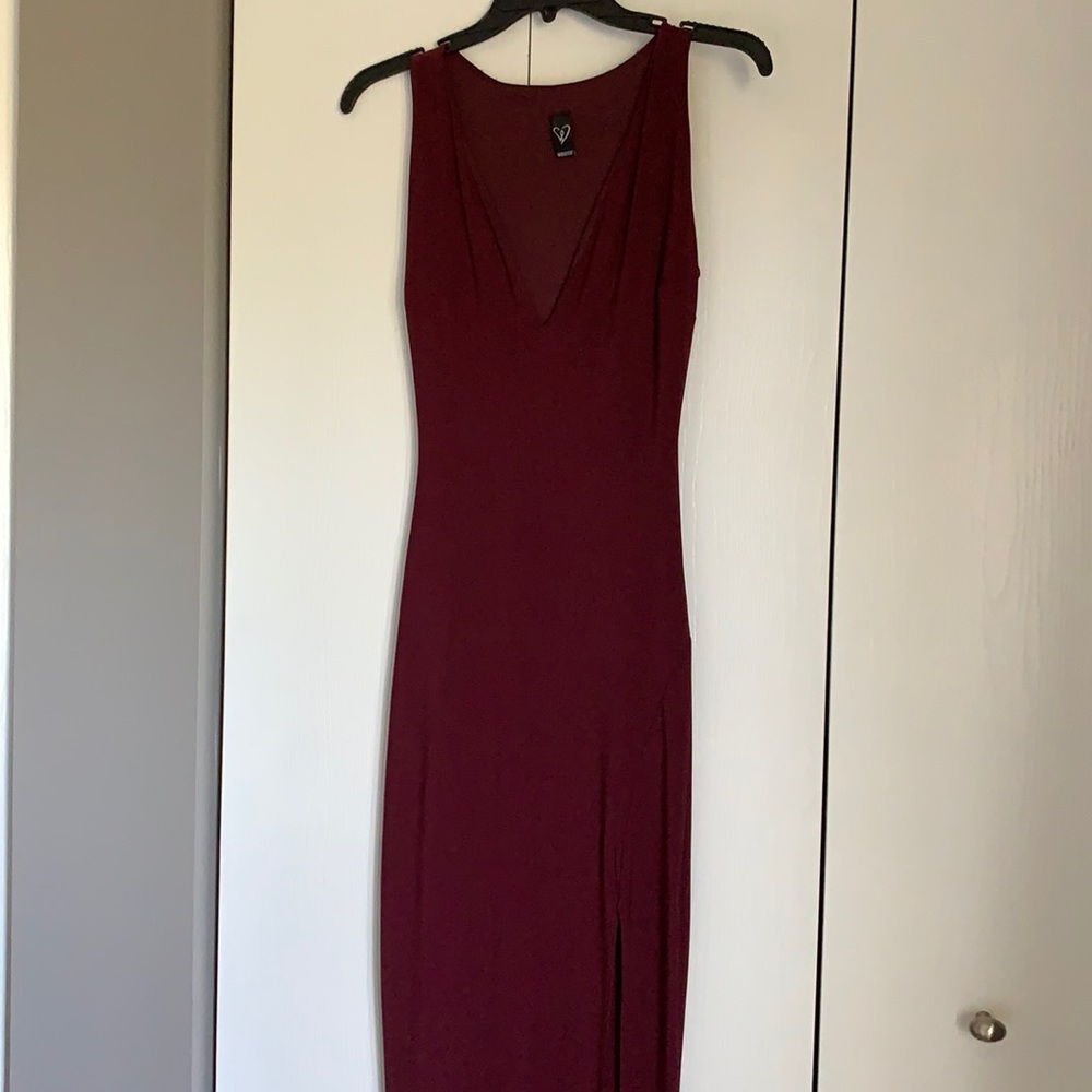 Plum formal dress